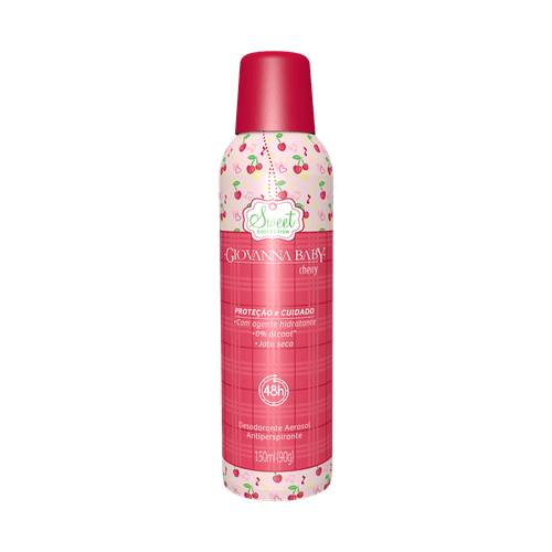 Desodorante Aerosol Giovanna Baby Cherry 150ml