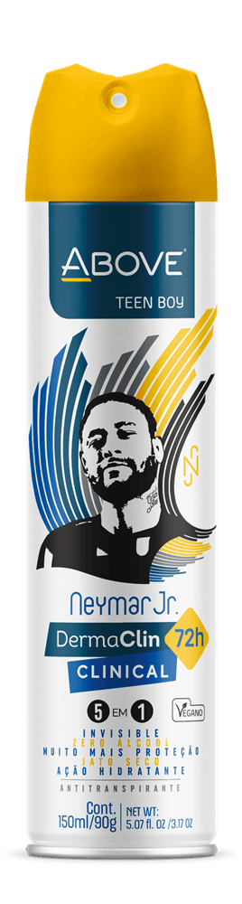 Desodorante Above Dermaclin Neymar JR Teen Boy 72h 90g