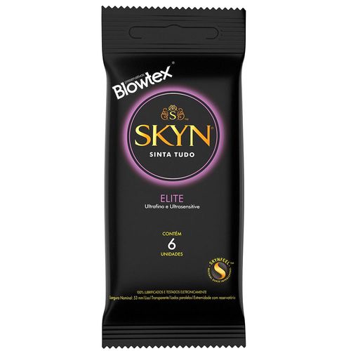 Preservativo Blowtex Skyn Sinta Tudo Elite com 6 Unidades