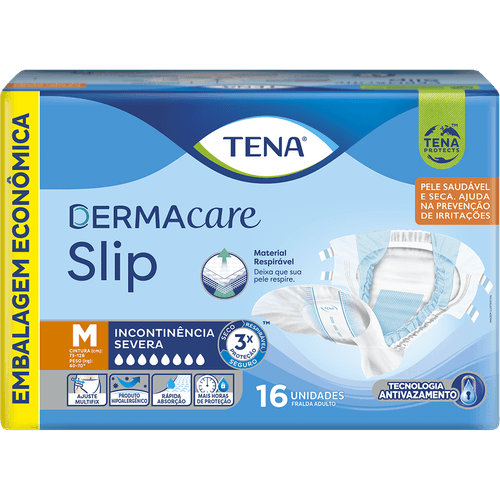 Fralda Tena Dermacare  M com 16 unidades