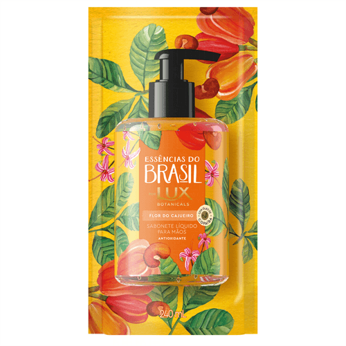 Sabonete Líquido Lux Botanicals Flor do Cajueiro Refil 240ml