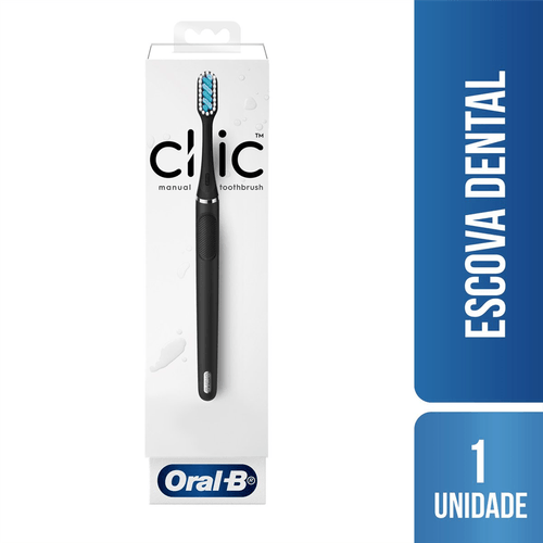 Escova Dental Oral-B Manual Clic com 1 Unidade