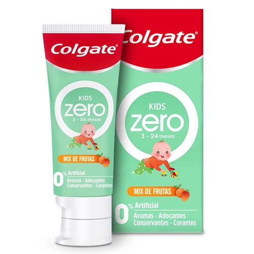Gel Dental Colgate Zero Kids Mix de Frutas 3 a 24 meses 50g