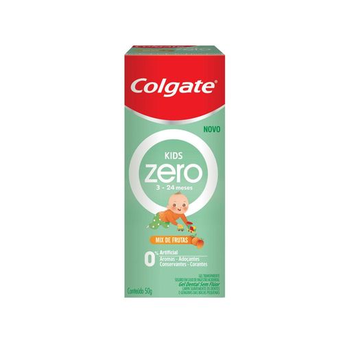Gel Dental Colgate Zero Kids Mix de Frutas 3 a 24 meses 50g
