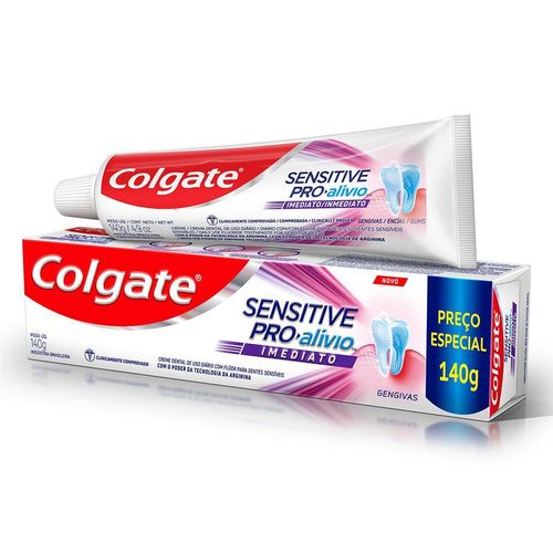 Creme Dental Cogalte Sensitive Pró Alivio Imediato Gengiva 140g