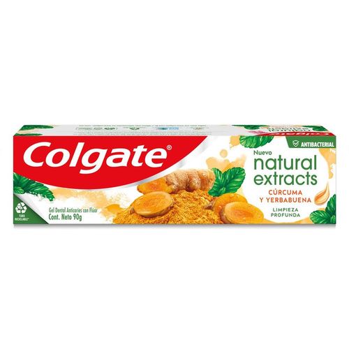 Creme Dental Colgate Natural Extracts Cúrcuruma 90g