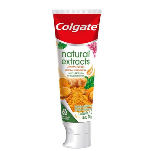 Creme Dental Colgate Natural Extracts Cúrcuruma 90g