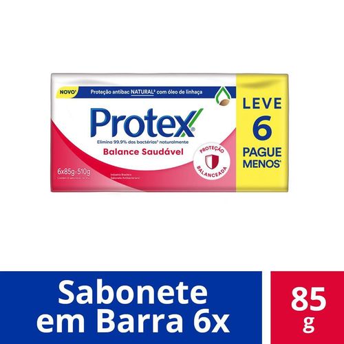 Kit Sabonete Barra Protex Balance Saudável 85g Leve 6 Pague Menos