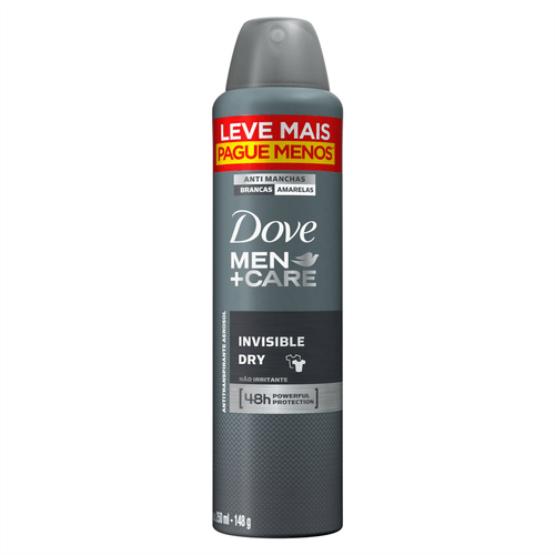 Desodorante Aerosol Dove Men Invisible Dry 48h 250ml Leve Mais Pague Mais