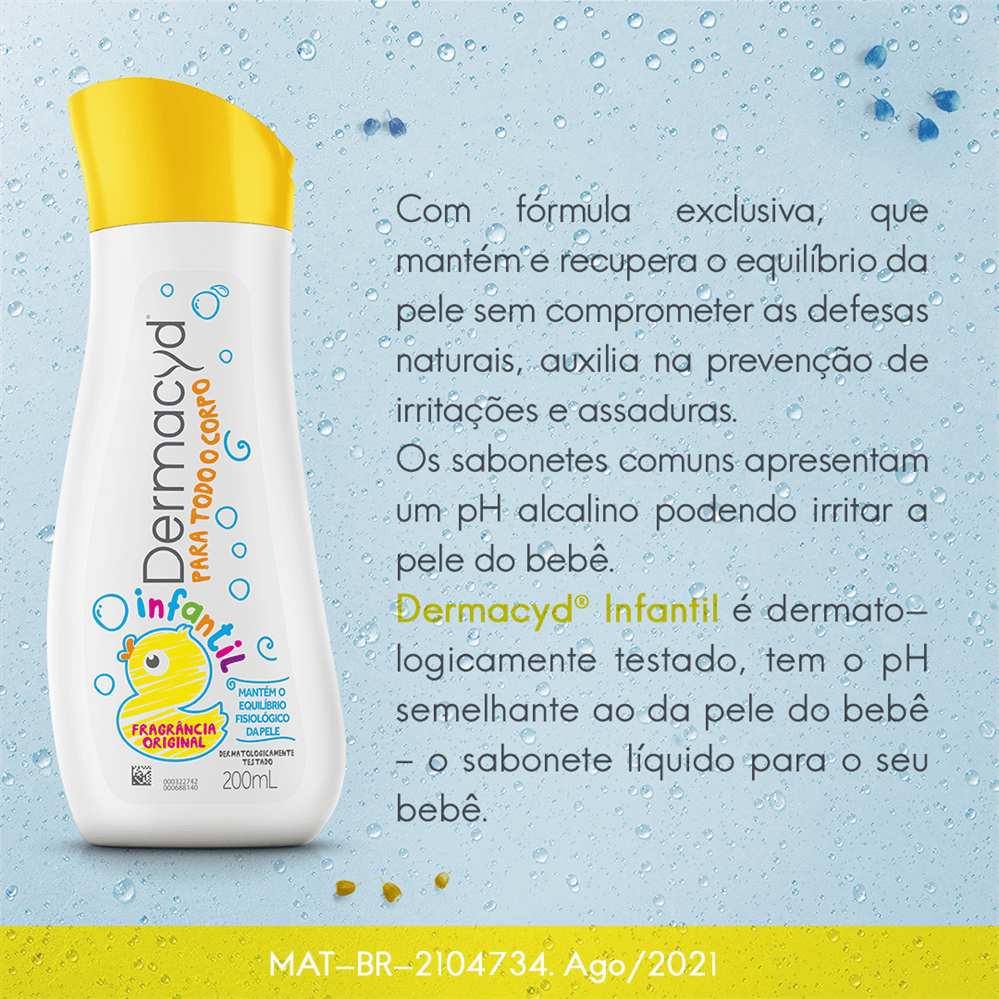 Kit Sabonete Íntimo Dermacyd Infantil 200ml + 100ml