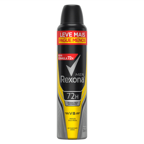 Desodorante Aerosol Rexona Men V8 250ml Leve Mais Pague Mes