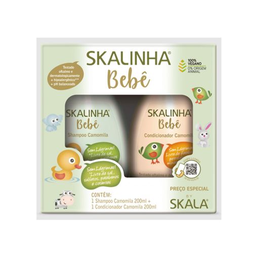 Kit Shampoo + Condicionador Skalinha Bebê Camomila 200ml