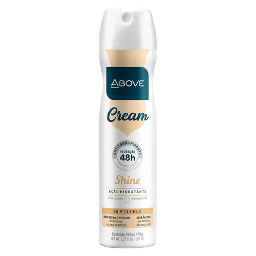 Desodorante Aerosol Above 48h Women Cream Shine Invisible 150ml