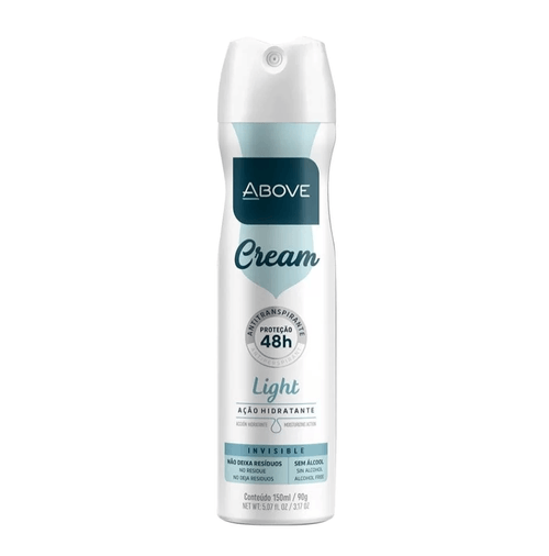 Desodorante Aerosol Above 48h Women Cream Light Invisible 150ml