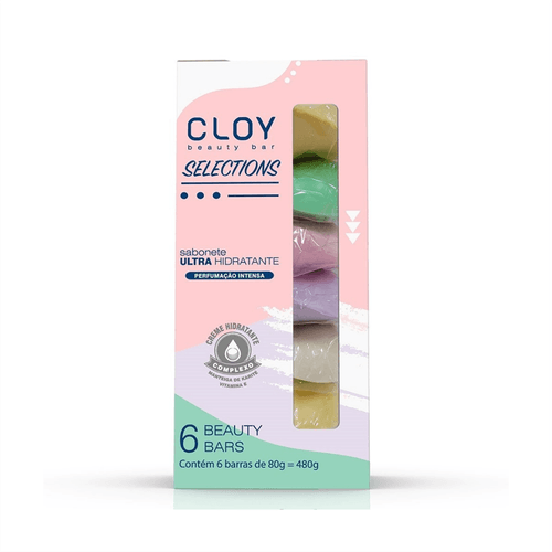 Kit Sabonete em Barra Cloy Beauty Selections Sortidos com 6 Unidades