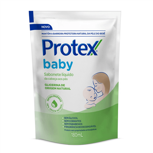 Sabonete Líquido Refil Protex Baby Glicerinado 180ml