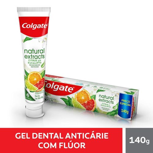 Creme Dental Colgate Natural Extracts Defense Reinforced 140g