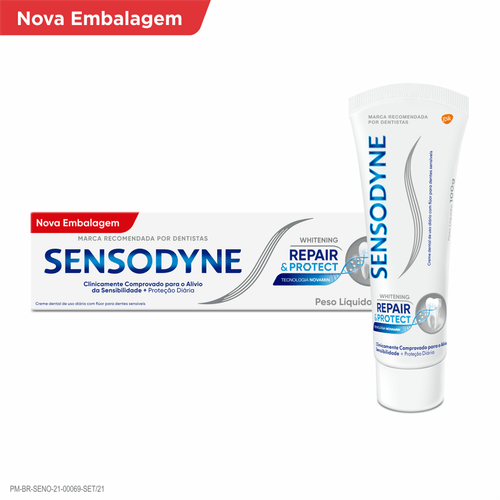 Creme Dental Sensodyne Repair&Protect Branqueador 100g