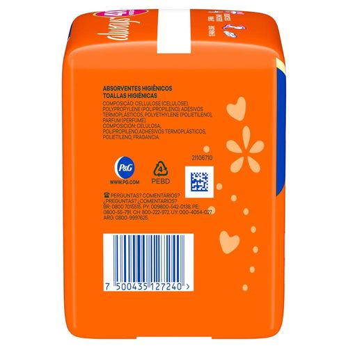 Absorvente Always Super Proteção Suave com Abas Tamanho P com 8 Unidades