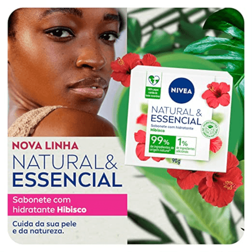 Sabonete em Barra Nivea Natural Essencial Hibisco 90g
