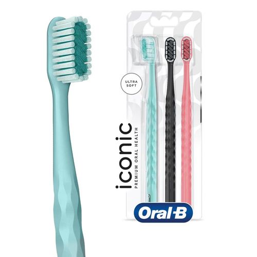 Escova Dental Oral-B Man Iconic com 3 Unidades