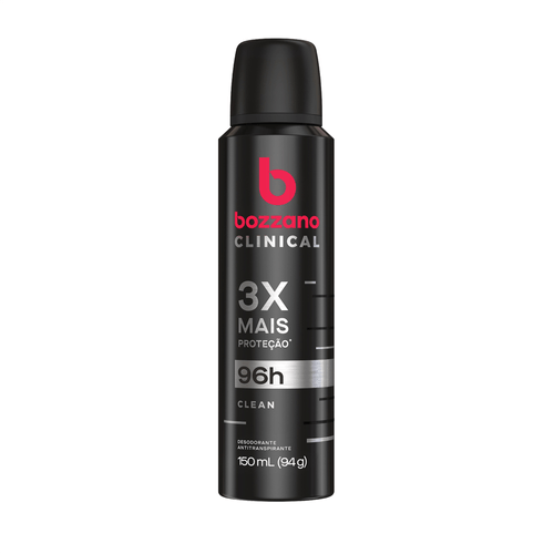 Desodorante Aerosol Bozzano Clinical Clean 150ml/94g