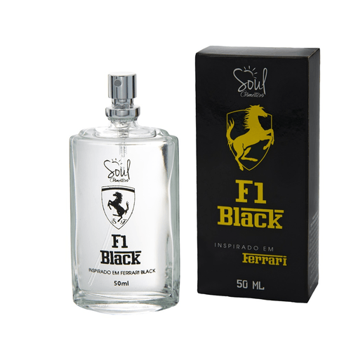 Perfume F1 Black Inspirado em Ferrari Black Edição Soul 50ml