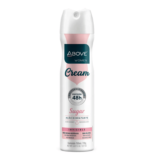 Desodorante Aerosol Above 48h Women Cream Sugar Invisible 150ml