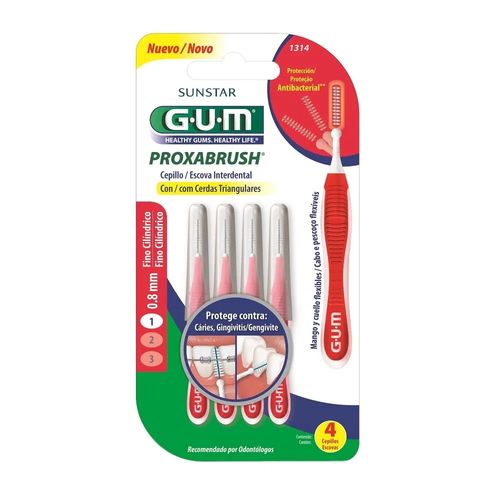 Escova Interdental Gum 0,8mm com 4 unidades