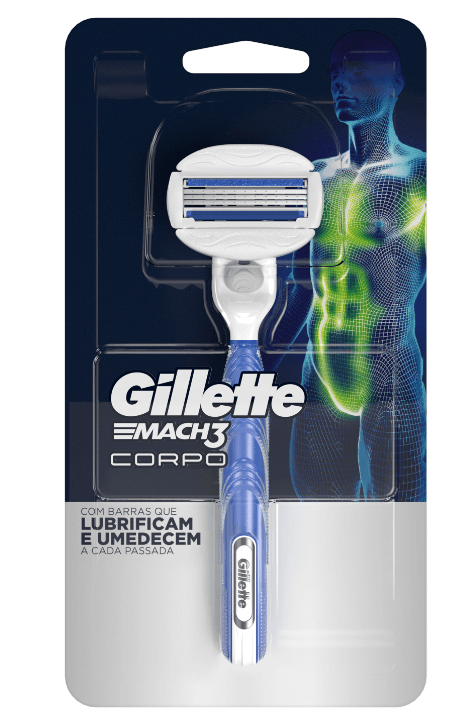 Aparelho Gillette Mach3 Corpo + Carga com 1 unidade