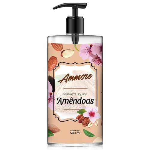 Sabonete Líquido Ammore Amendoas 500ml Nova Embalagem
