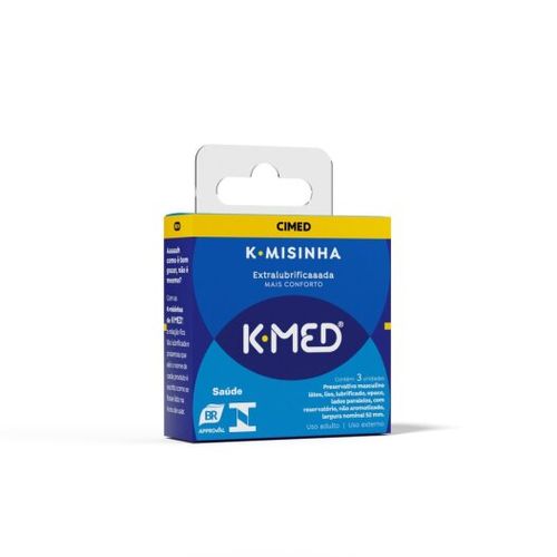 Preservativo K-misinha Tradicional K-med com 3 unidades