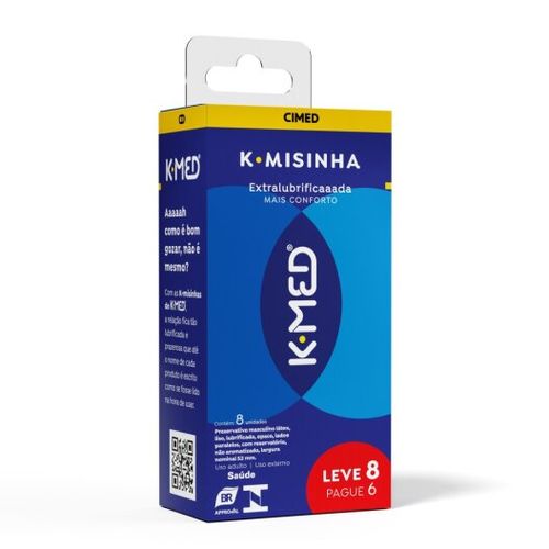 Preservativo K-misinha Tradicional K-med com 8 unidades