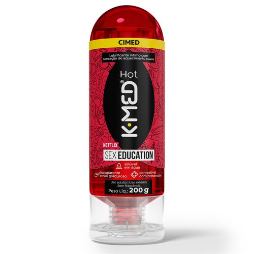 Gel Lubrificante Hot Sex Education K-med 200g
