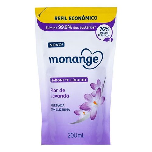 Sabonete Liquido Lavanda Monange Refil 200ml