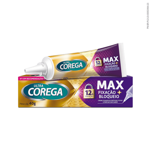 Creme Fixador de Dentaduras Corega Max Sem Sabor 40g