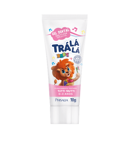 Gel Dental Trá Lá Lá Baby Sem Flúor Tutti Frutti 0-3 anos 70g