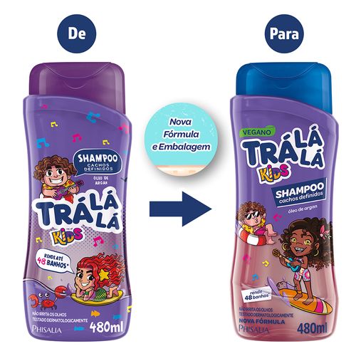 Shampoo Tra Lá Lá Kids Cachos Definidos 480ml