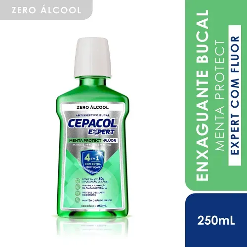 Enxaguante Bucal Cepacol Expert Menta Sem Alcool 250ml