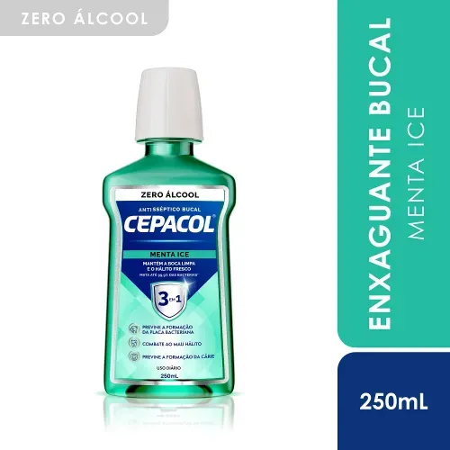 Enxaguante Bucal Cepacol Menta Ice Sem Alcool 250ml