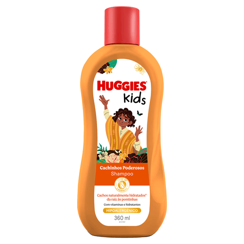 Shampoo Huggies Kids Cachinhos Poderosos Encanto 360 ml