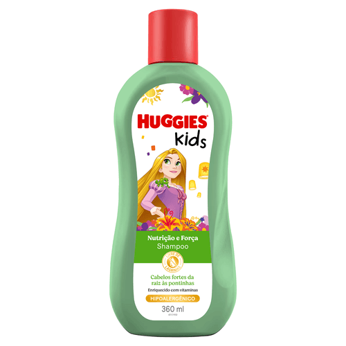 Shampoo Huggies kids Nutrição e Força Enrolados 360 ml