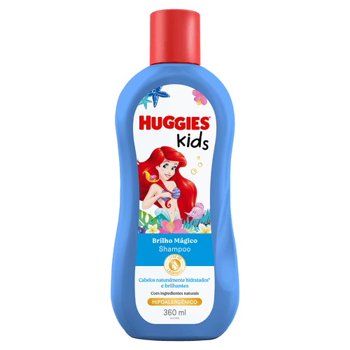Shampoo Huggies kids Hidratação e brilho Ariel 350 ml
