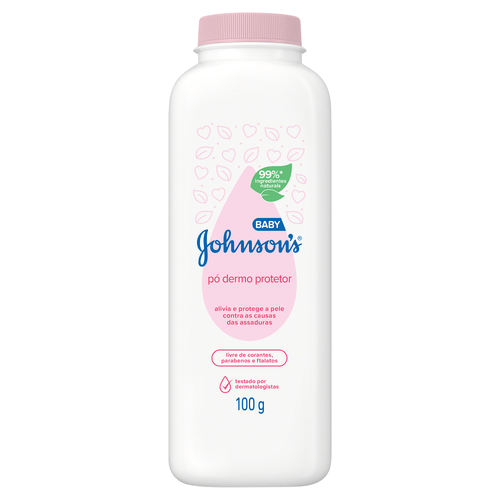 Talco Dermo Protetor Johnsons Baby Frasco 100g