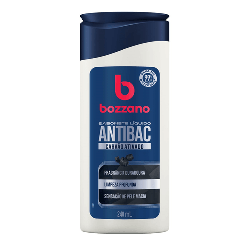 Sabonete Liquido Bozzano Carvão Ativado Antibacteriano 240ml