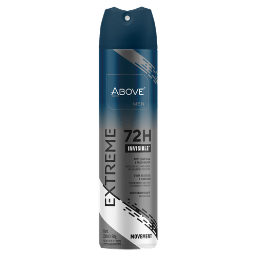Antitranspirante Aerossol Invisible Movement 72h Above Men Extreme 150ml