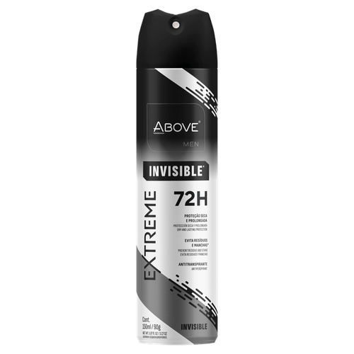 Antitranspirante Aerossol Invisible 72h Above Men Extreme 150ml