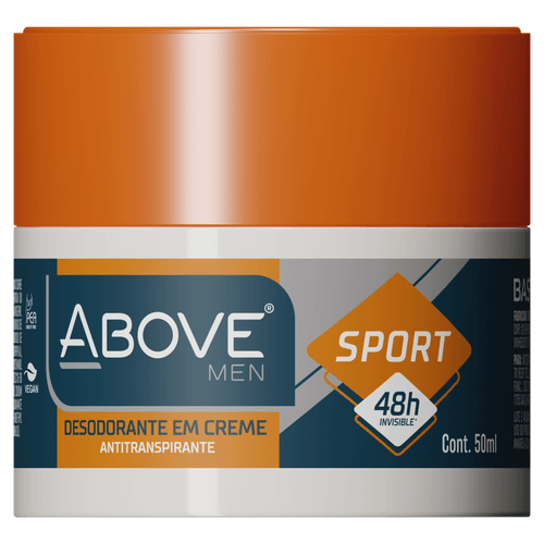 Desodorante em Creme Antitranspirante Invisible Sport 48h Above Men 50ml