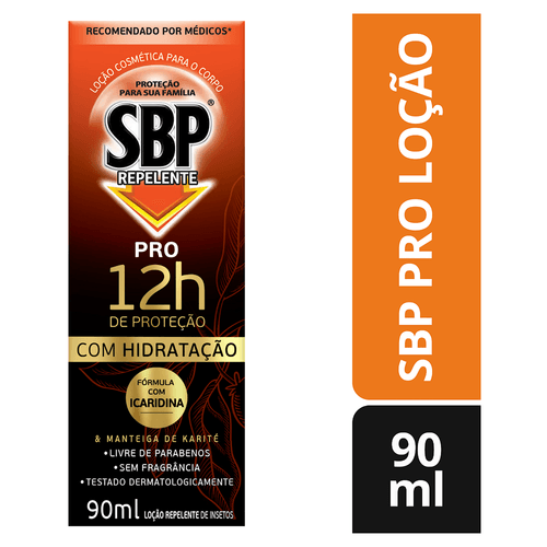 Repelente Locao sem Fragrancia SBP Pro Com 90ml