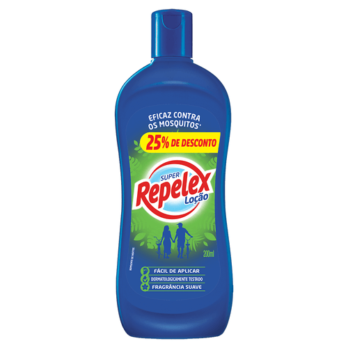 Repelente Repelex Locao 200ml Com 25% de Desconto